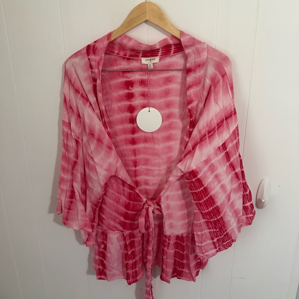Umgee Pink Tie-Dye Robe